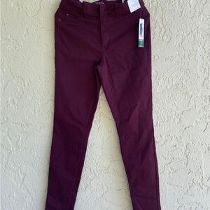 Women's Burgundy Jeans